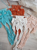 Load image into Gallery viewer, Macrame owl, bohemian kid´s and nursery decor
